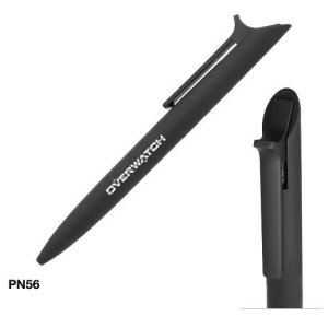 Black Rubberized Metal Pens 